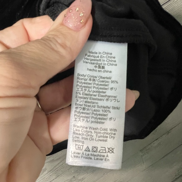 J.Crew Black Velvety Sleeveless Ruffle Neck Top with Bow Accent Sz Small - Picture 9 of 9